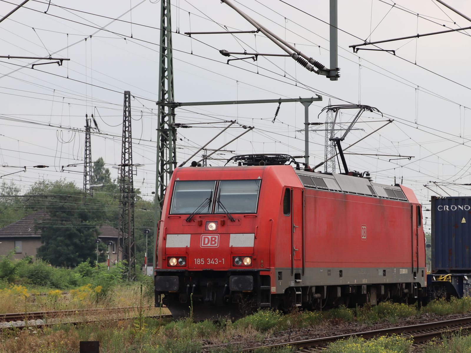 DB Cargo Lokomotive 185 343-1 G�terbahnhof Oberhausen West 18-08-2022.

DB Cargo locomotief 185 343-1 goederenstation Oberhausen West 18-08-2022.