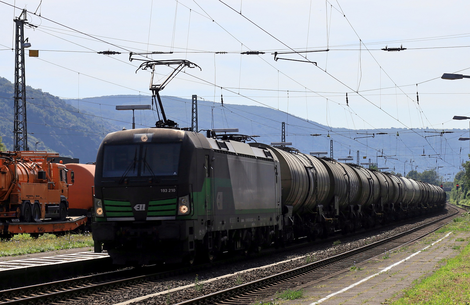 ELL 193 210-2 mit Kesselzug. Oberwesel 06.08.2024