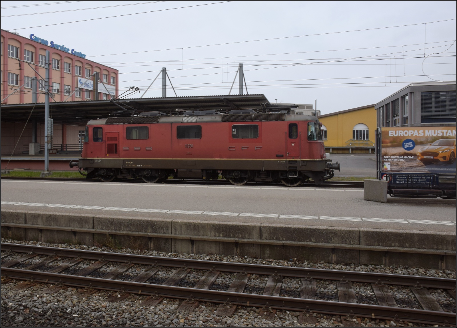 S26-BB-und-IGS-Minitreffen.

Re 420 291 in St. Margrethen. Februar 2023.