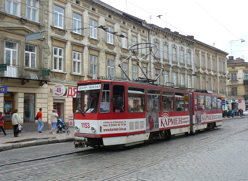 1153 in der Horodotskastrasse in Lviv am 02-06-2009. 
