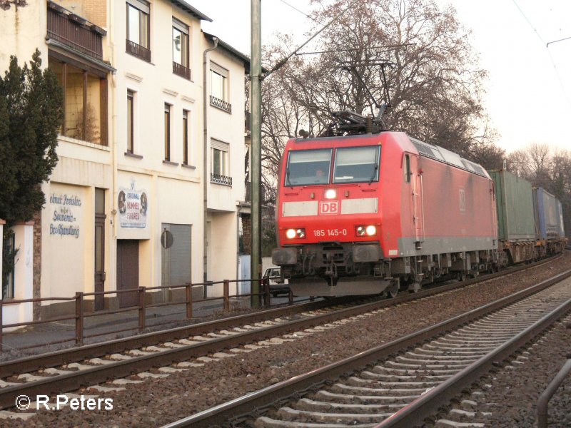 185 145-0 durchf�hrt R�desheim an dme Rhein. 12.02.08