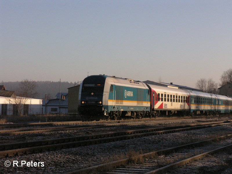 223 068 durchf�hrt Pechbrunn mit ein Alex nach Hof. 19.12.07
