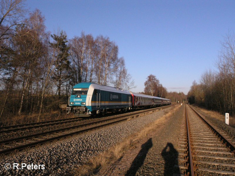 223 070 zieht bei Sch�nfeld ein Alex nach M�nchen. 18.12.07