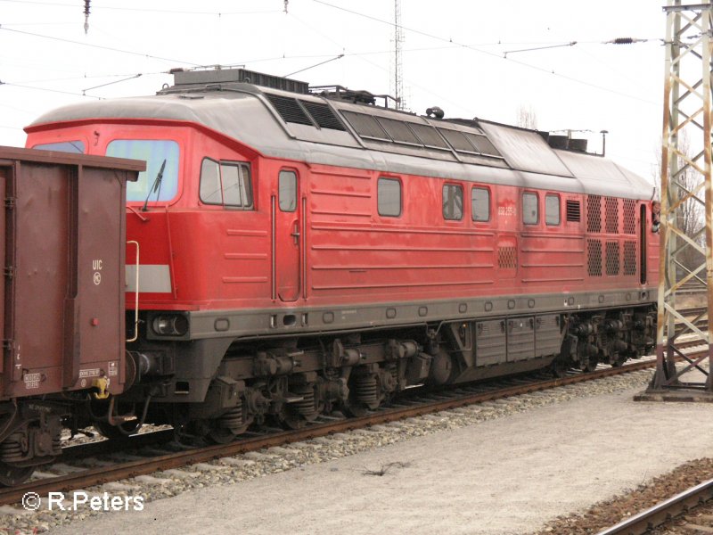 232 255-0 steht (leider etwas ung�nstig) mit ein Sandzug in Frankfurt/Oder. 07.02.08