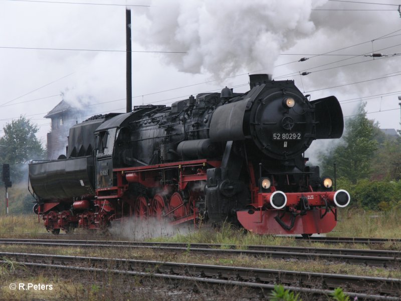 52 8029-2 bei der 52iger Parade im BW Sch�neweide.28.09.07