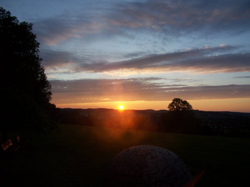 Die Abendsonne erw�rmt die Herzen