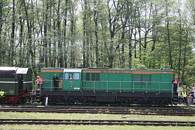 Die SM31 erledigte die diversen Rangieraufgaben auf dem Gelnde (Wolsztyn, 03.05.2008).