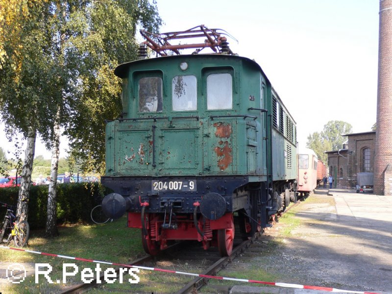 Ein traurigen Eindruck vermittelt 204 117 die am Eingang zum BW-Gel�nde positioniert wurde.