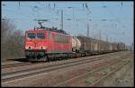 DB Schenker 155 260-3 und gemischtem G�terzug (Nuthetal-Saarmund 07.04.2010)
