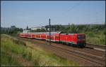 DB Regio 112 133-4 schiebt den RE5 am 18.06.2012 nach Bln.-S�dkreuz