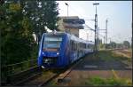 vlexx 622 426-4 kam am 05.09.2014 w�hrend einer Testfahrt auf ein Seitengleis des Bahnhof Uelzen (NVR-Nummer 95 80 0622 426-4 D-LBVX).