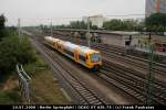 ODEG VT 650.79 / 650 079 von der Brücke am S-Bahnhof fotografiert (Berlin Friedrichsfelde-Ost, 10.07.2008).