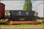 DR 79-14-01 Schneepflug in Magdeburg Neustadt, 10.05.2015    Gebaut wurde der Schneepflug fr Nebenbahnen im Jahr 1885 im Raw Magdeburg-Salbke.