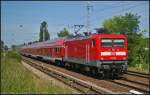 DB Regio 112 183 mit dem RE3 Elsterwerda am 17.08.2013 in Berlin-Karow