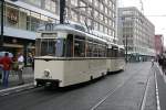 217 055 (Typ TE59, Baujahr 1959 der BVG-Ost) auf Sonderfahrt am Alex (Berlin Alexanderplatz, 16.07.2008).