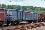   Vierachsiger offener Güterwagen der Gattung Eanos, 37 84 5375 030-9 NL-ERSA der Vermietungfirma Ermewa am 13.08.2020 bei einer Zugdurchfahrt in Betzdorf (Sieg) im Zugverband.