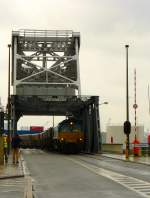 Crossrail Class 66 mit Gterzug Wilmarsdonkbrug, Antwerpen 12-08-2011.