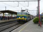 Afscheidsrit NMBS reeks 20 georganiseerd door de TSP met loc 2024 aangekomen in Moeskroen 11-05-2013.