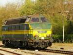 NMBS dDiesellok 6219 in Ronse 05-04-2014.