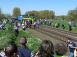 NMBS Diesellok 6219 und 6253 mit M2-Wagen.