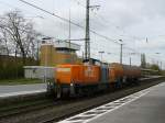 Bocholter Eisenbahngesellschaft (BEG) Dieselok 295 057-4 Emmerich am Rhein 18-04-2015.