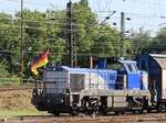 NEXRAIL Diesellokomotive Vossloh DE18 mit Nummer 92 80 4185 010-0 D-NXRL Gterbahnhof Oberhausen West 11-07-2024.

NEXRAIL diesellocomotief Vossloh DE18 met nummer 92 80 4185 010-0 D-NXRL goederenstation Oberhausen West 11-07-2024.