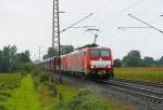 DB Schenker 189 037-5 mit Schwesterlok Haldern bei Rees 11-09-2013.