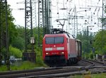 DB Schenker Lok 152 019-6 rangeerstation Gremberg, Bahn�bergang Porzer Ringstra�e, K�ln 20-05-2016.