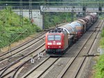 DB Schenker Lok 185 069-2 mit G�terzug.