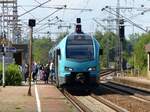 Keolis Eurobahn Stadler FLIRT 3 Triebzug ET 4.07 Gleis 3 Salzbergen 17-08-2018.