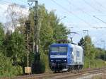 RBH (Rail Barge Harbour) Lok 145 020-4 Devesstrae, Salzbergen 13-09-2018.