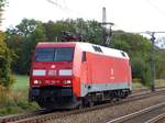 DB Cargo Lok 152 164-0 bei Bahahnbergang Tecklenburger Strae, Velpe 28-09-2018.