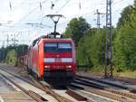 DB Cargo loc 152 064-2 mit Lok der Baureihe 155 in Salzbergen 17-08-2018.