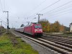 DB Lokomotive 101 009-9 mit Intercity in Salzbergen 21-11-2019.