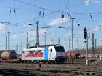 DB Cargo Lokomotive 186 499-0 (91 80 6186 499-0 D-RAILPOOL) Gterbahnhof Oberhausen West 12-03-2020.