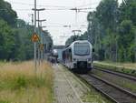 Abellio Triebzug ET 25 2301 Gleis 2 station Empel-Rees 18-06-2021.