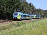 Abellio Westfalenbahn Triebzug ET 409 und ET 407 Bernte, Emsbren 03-06-2022.