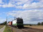 RFO (Rail Force One) Lokomotive 193 734-1 (91 80 6193 734-1 D-ELOC) bei Bahnbergang Wasserstrasse, Hamminkeln 16-09-2022.