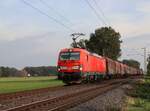 DB Cargo Lokomotive 193 304 -3 (91 80 6193 304-3 D-DB) bei Bahn�bergang Wasserstrasse, Hamminkeln 18-10-2024.