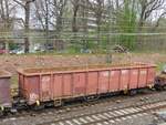 Eanos Offener Drehgestell-Wagen mit Nummer 37 RIV 80 D-RCW 5375 684-7 Abzweig Lotharstrasse, Forsthausweg, Duisburg 12-04-2018.