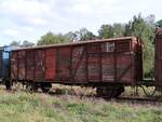 ZLSM ((Zuid-Limburgse Stoomtrein Maatschappij)) Gls Gedeckter G�terwagen mit Nummer 980-21 (ex-20 84 NS 133 1 785-9) baujahr 1952 Beynes, Beverwijk.