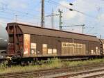 Habiis 8 gro�r�umiger Schiebewandwagen vom Einsteller TRANSWAGGON mit Nummer 83 80 D-TWA 2847 248-1 G�terbahnhof Oberhausen West 02-09-2021.