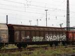 Hbbillns 305 gro�r�umiger Schiebewandwagen mit Nummer 21 RIV 80 D-DB 2459 104-0 G�terbahnhof Oberhausen West 18-08-2022.