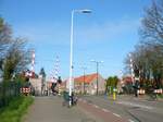 Bahnbergang Herenstraat Eisenbahnstrecke Leiden - Woerden.