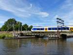 NS SLT-4 Triebzug 2409  Rijn en Schiekanaal  Eisenbrcke.