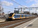 NS SNG-IV Triebzug 2701 und 2783 als Intercitiy 1538 von Deventer nach Amsterdam Gleis 1 Bahnhof Apeldoorn 12-03-2026.

NS SNG-IV treinstel 2701 en 2783 als Intercitiy 1538 van Deventer naar Amsterdam spoor 1 station Apeldoorn 12-03-2026.
