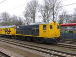 SHD (Stichting Historisch Dieselmaterieel) Diesellok 2205 mit CTO Messwagen Dordrecht 16-02-2017.