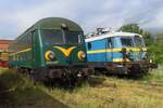 PFT-TSP 201.027 (ex NMBS 5927) steht am Offenetr Tur Tag 17 Augustu 2024 ins Retrotrain-Museum in Saint-Ghislain.