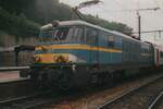 Froschblick auf NMBS 1503 in Lüttich-Guillemins am 13 Juli 1999.