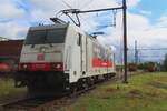 Whrend ein Ausstellung in Retrotrain in Saint-Ghislain am 17 Augustus 2024 knnte u.A. auch DB Cargo 186 237 besichticht werden.